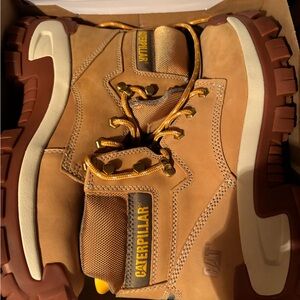 CAT - Caterpillar Mens INVADER HI ASTM/STEEL TOE Work Boots Honey Reset 9.5